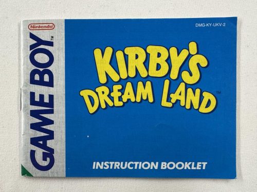 Kirby's Dream Land handleiding Nintendo Gameboy