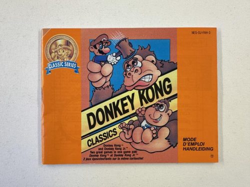 Donkey Kong Classics Handleiding Nintendo NES