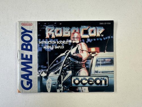 Robocop Handleiding Nintendo Gameboy