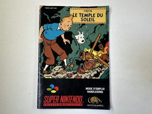 Kuifje en de Zonnetempel Handleiding Super Nintendo - SNES