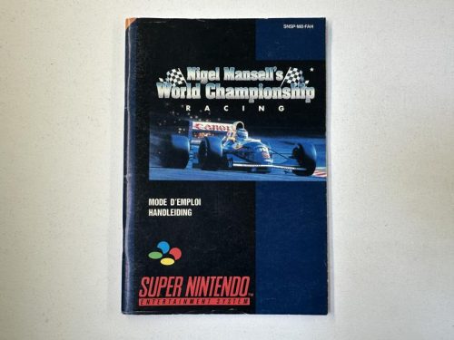 Nigel Mansell's World Championship Racing Handleiding Super Nintendo - SNES