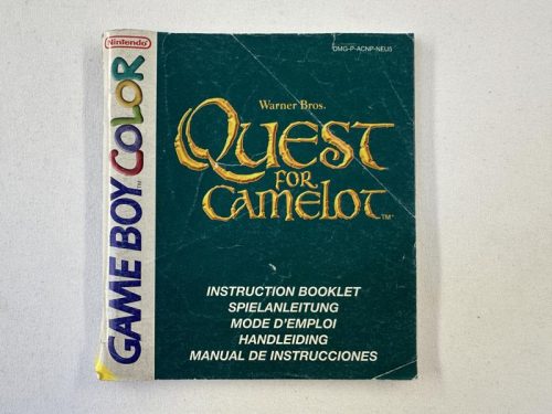 Quest for Camelot Handleiding Nintendo Gameboy Color