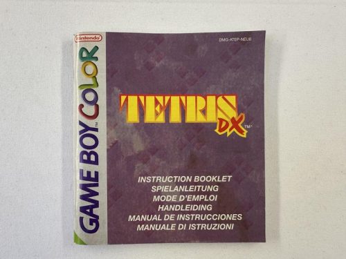 Tetrix DX Handleiding Nintendo Gameboy Color