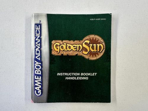 Golden Sun Handleiding Nintendo Gameboy Advance - GBA