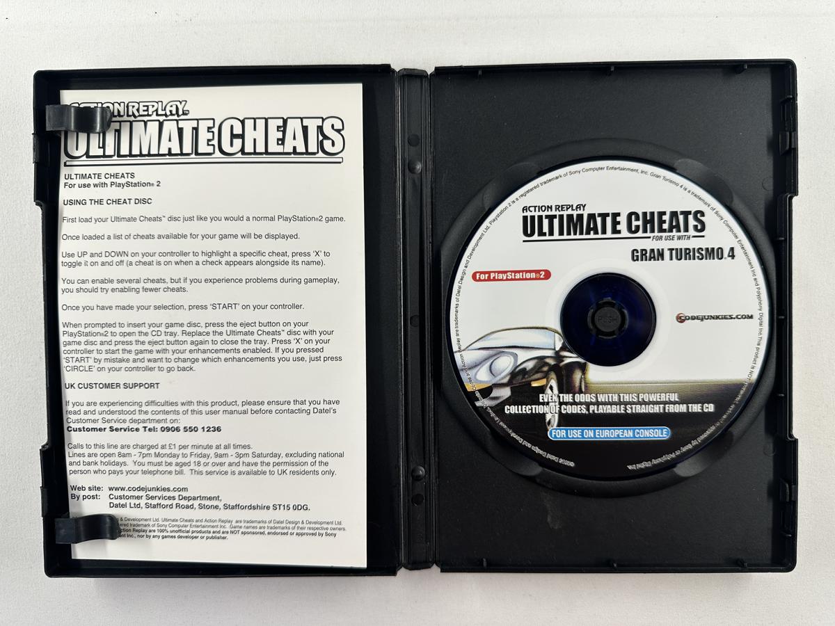 Action Replay Ultimate Cheats Gran Turismo 4 Playstation 2 - PS2 - Afbeelding 2