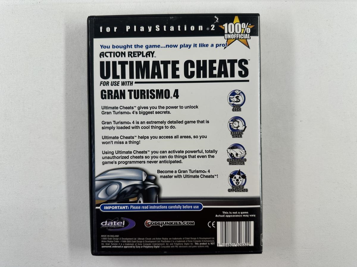 Action Replay Ultimate Cheats Gran Turismo 4 Playstation 2 - PS2 - Afbeelding 5