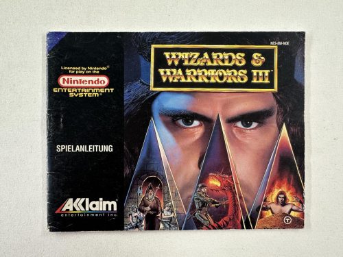 Wizards & Warriors 3 Handleiding (Duits) Nintendo NES