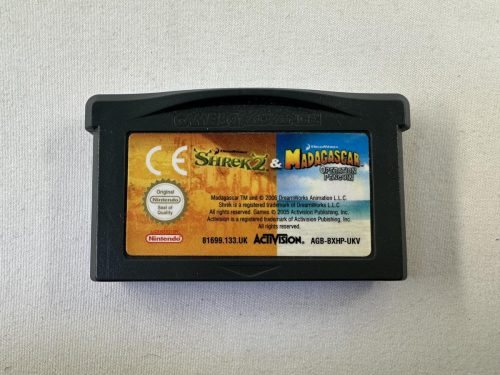 Shrek 2 & Madagascar Operation Penguin Nintendo Gameboy Advance - GBA