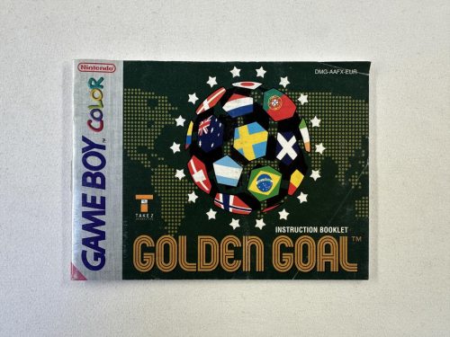 Golden Goal Handleiding Nintendo Gameboy Color