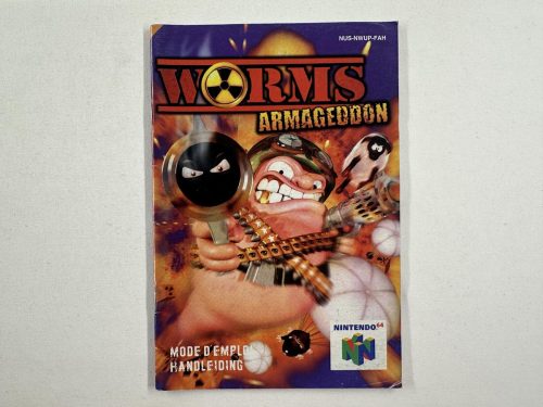 Worms Armageddon Handleiding Nintendo 64 - N64