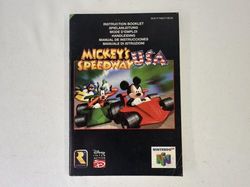 Mickey's Speedway USA Handleiding Nintendo 64 - N64