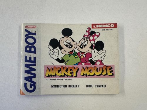 Mickey Mouse Handleiding Nintendo Gameboy