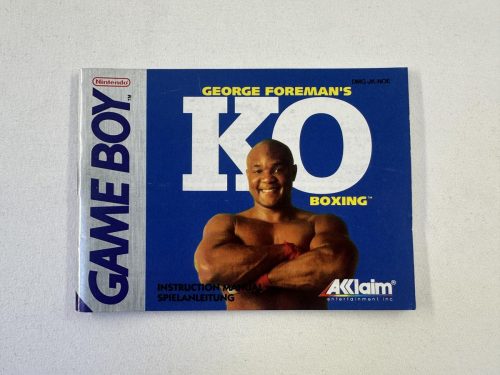 George Foreman's KO Boxing Handleiding Nintendo Gameboy
