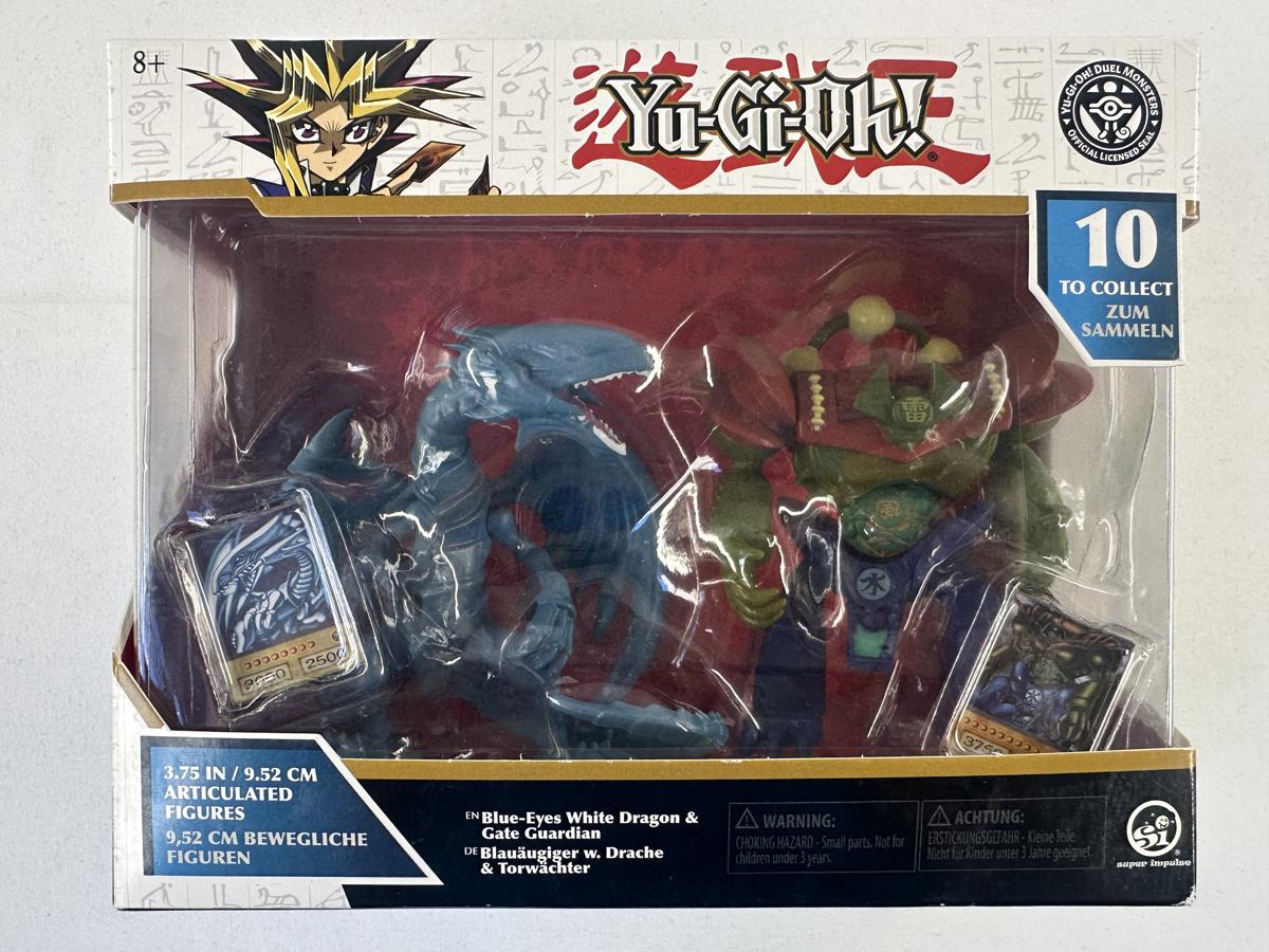 Yu-Gi-Oh Double Battle Pack Figures Blue-Eyes White Dragon & Gate Guardian - Nieuw - Afbeelding 5