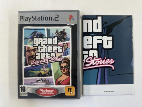GTA Grand Theft Auto Vice City Stories + poster Playstation 2 Platinum - PS2
