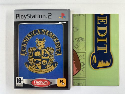 Canis Canem Edit (Bully) + poster Playstation 2 Platinum - PS2
