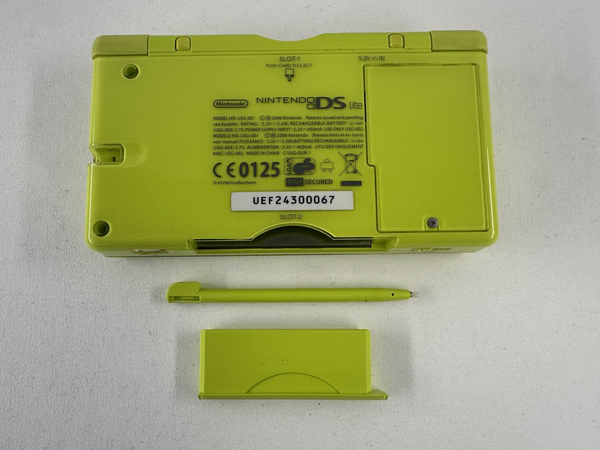 Nintendo DS Lite Lime Groen handheld spelcomputer + oplader - Afbeelding 11