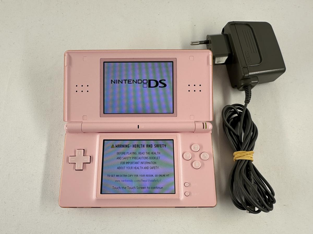 Nintendo DS Lite Roze / Pink handheld spelcomputer + oplader - Nette staat