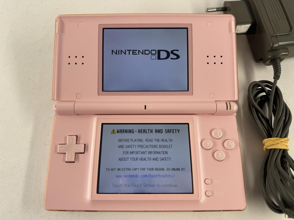 Nintendo DS Lite Roze / Pink handheld spelcomputer + oplader - Nette staat - Afbeelding 2