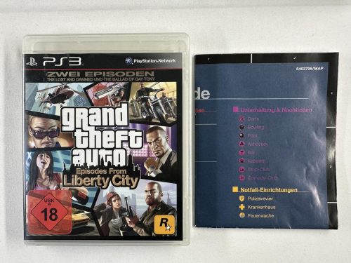 GTA Grand Theft Auto Episodes From Liberty City + poster (Duits) Playstation 3 - PS3