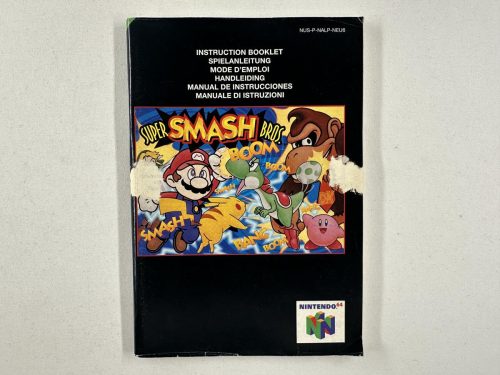 Super Smash Bros Handleiding Nintendo 64 - N64