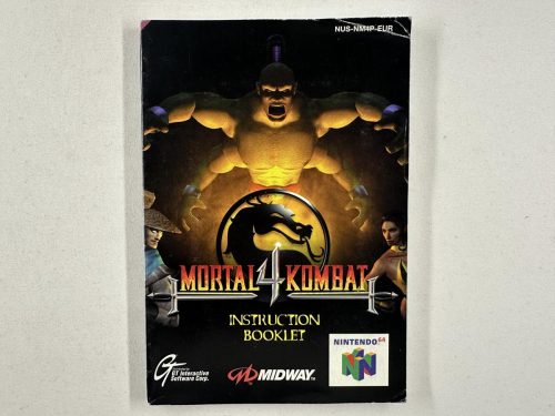 Mortal Kombat 4 Handleiding Nintendo 64 - N64
