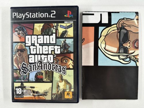 GTA Grand Theft Auto San Andreas + poster Playstation 2 - PS2