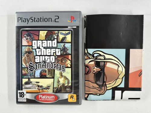 GTA Grand Theft Auto San Andreas + poster Playstation 2 Platinum - PS2