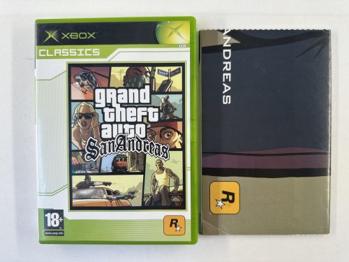 GTA Grand Theft Auto San Andreas + poster Xbox Classics