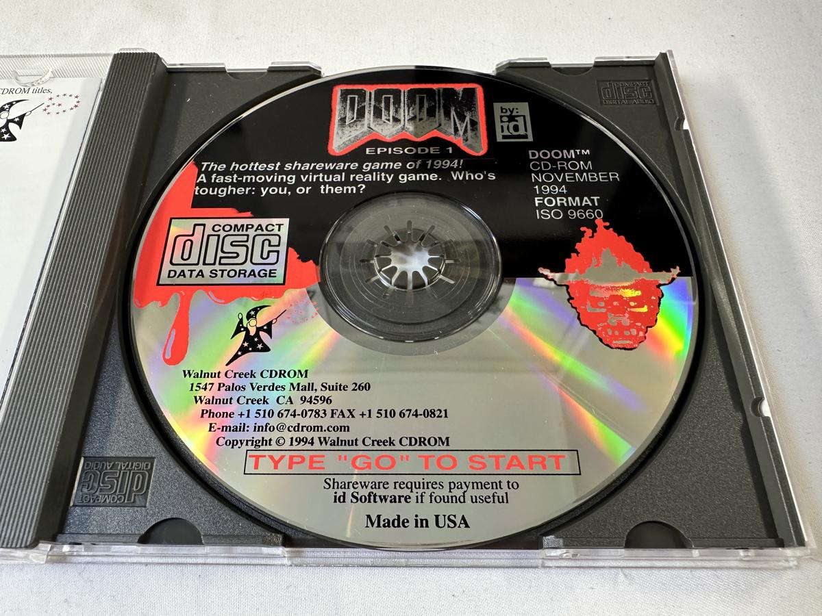 Doom Shareware Walnut Creek November 1994 PC Game - Afbeelding 4