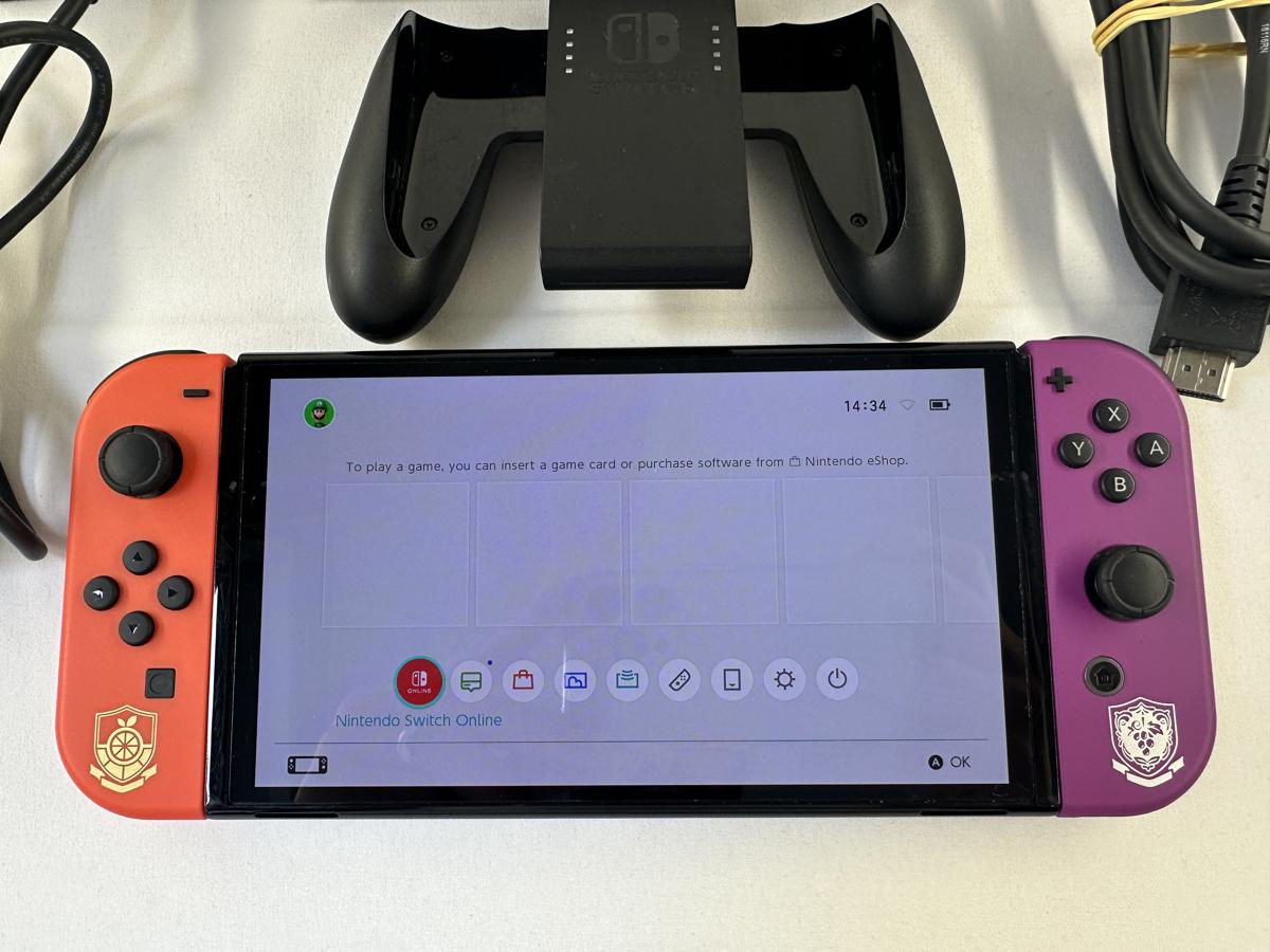 Nintendo Switch OLED Pokemon Scarlet & Violet Limited Edition - Afbeelding 2