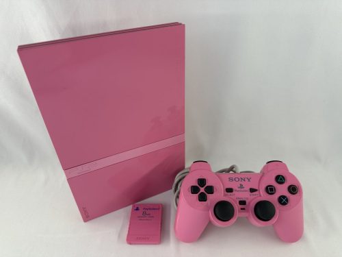 Playstation 2 Slim Roze / Pink + Controller, Memory card & kabels - SCPH-77004 - PS2