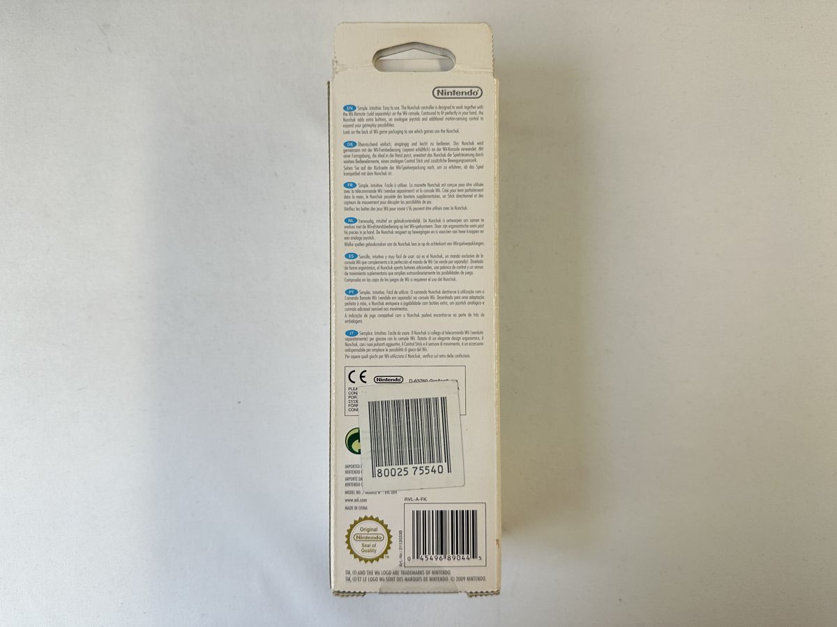 Nunchuck zwart in doos Nintendo Wii - Afbeelding 8