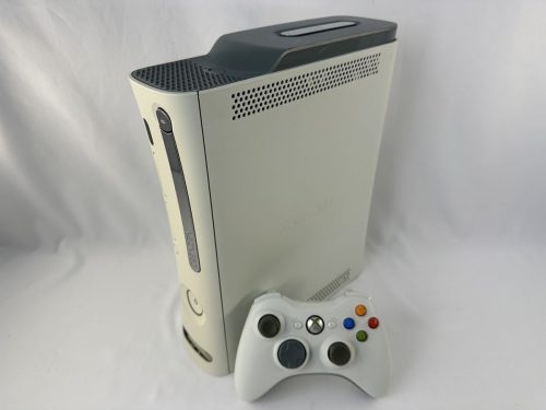 Xbox 360 Console Wit + 60 GB HDD, Controller & kabels