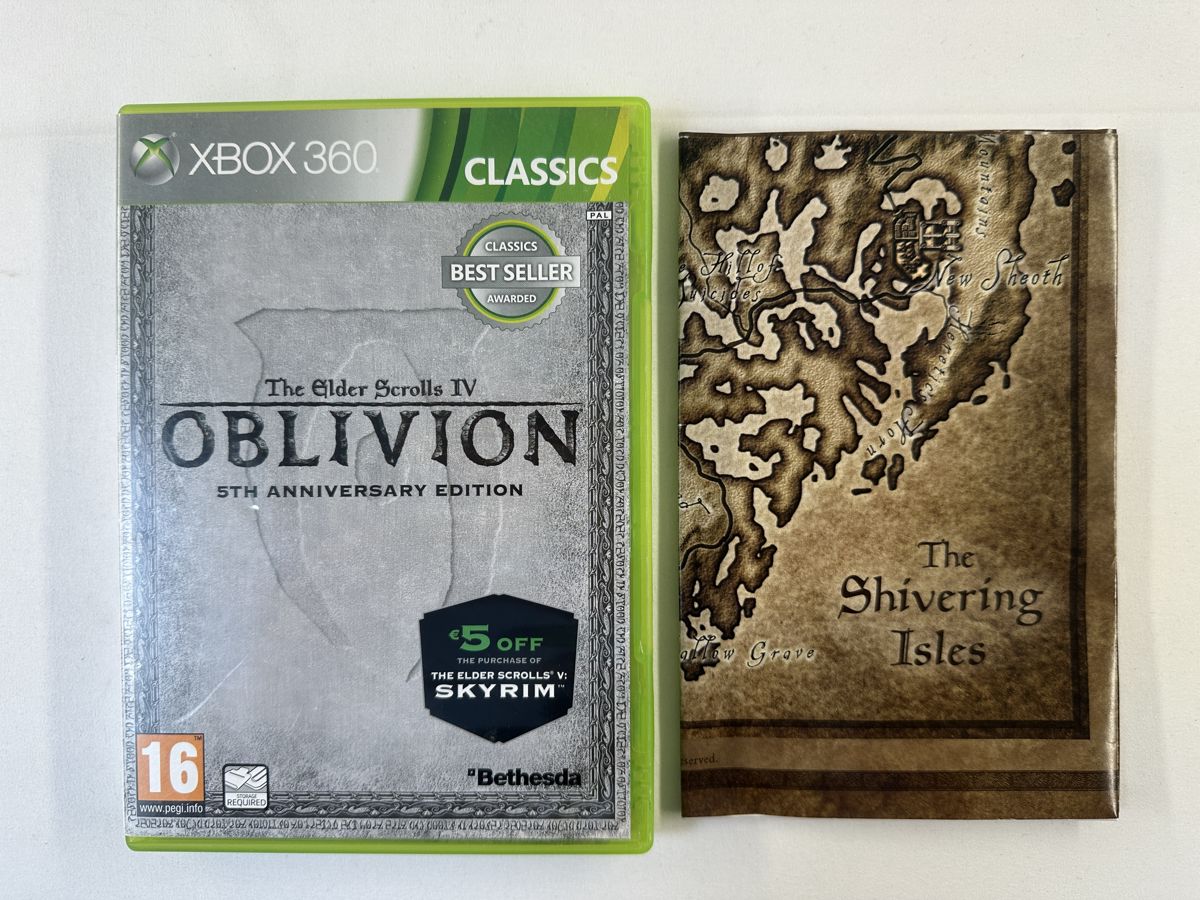 The Elder Scrolls IV Oblivion 5th Anniversary Edition + poster Xbox 360 Classics