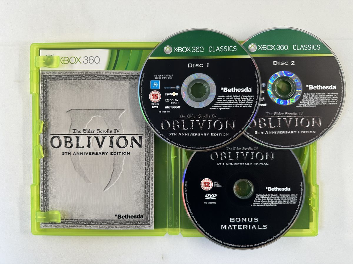 The Elder Scrolls IV Oblivion 5th Anniversary Edition + poster Xbox 360 Classics - Afbeelding 2