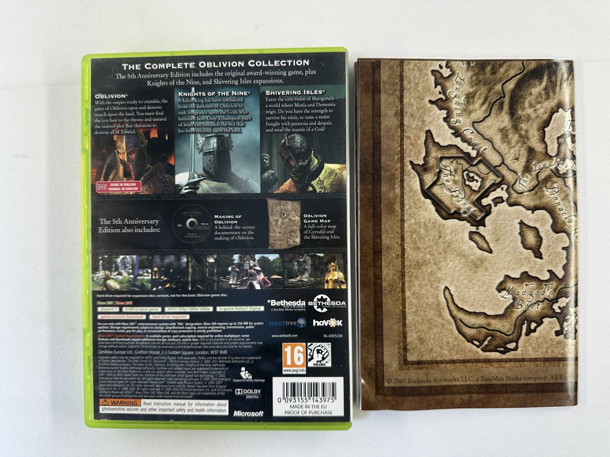 The Elder Scrolls IV Oblivion 5th Anniversary Edition + poster Xbox 360 Classics - Afbeelding 3