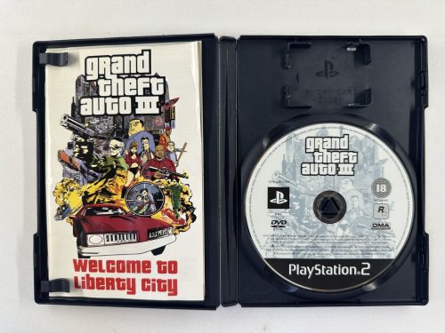 GTA 3 Grand Theft Auto III + poster Playstation 2 – PS2